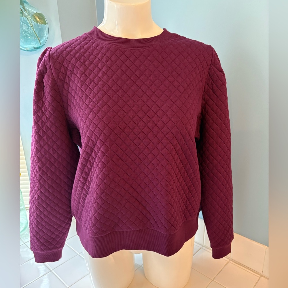 NWT Women’s Walter Hagen Clubhouse Pullover Sweatshirt Golf Beet Purple XL $68